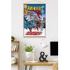 imageTrends International Marvel Comics  Avengers 82 Wall Poster with Magnetic Frame 34L x 224W Print and Black Hanger BundlePrint and Beechwood Hanger Bundle