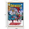 imageTrends International Marvel Comics  Avengers 82 Wall Poster with Magnetic Frame 34L x 224W Print and Black Hanger BundlePrint and Beechwood Hanger Bundle