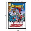 imageTrends International Marvel Comics  Avengers 82 Wall Poster with Magnetic Frame 34L x 224W Print and Black Hanger BundlePrint and Black Hanger Bundle