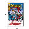 imageTrends International Marvel Comics  Avengers 82 Wall Poster with Magnetic Frame 34L x 224W Print and Black Hanger BundlePrint and White Hanger Bundle