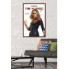 imageTrends International Marvel The Marvels  Captain Marvel Feature Series Wall Poster 34L x 224W Premium Unframed VersionMahogany Framed Version