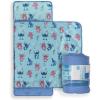 imageJay Franco Kids Nap Mat with Embedded Pillow ampamp Blanket  Soft 46quotx20quot Microfiber Sleeping Bag with Name Tag ampamp Handle for School Travel Sleepover Blue  Marvel ComicsBlue  Lilo  Stitch