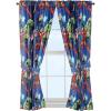 imageJay Franco Kids Window Drapes  4 Piece Curtain Set Includes 2 Tiebacks Beautiful Bedding Room Dcor and Easy Set Up Blue  Avengers 63 Inch