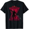 imageMarvel Avengers Game Black Widow Silhouette TShirtBlack