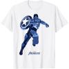 imageMarvel Avengers Game Captain America Silhouette Fill TShirtWhite