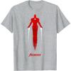 imageMarvel Avengers Game Iron Man Silhouette TShirtHeather Grey