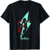 imageMarvel Avengers Game Ms Marvel Lightning Bolt Silhouette TShirtBlack