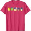imageMarvel Avengers Halloween Retro Vintage Masks Lineup TShirtRed Heather
