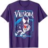 imageMarvel Comics Retro Classic Venom Lurking Bust Portrait TShirtPurple