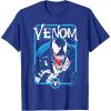 imageMarvel Comics Retro Classic Venom Lurking Bust Portrait TShirtRoyal Blue