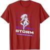 imageMarvel Cosmic Invasion Game Storm XMen Retro Pixel Graphics TShirtCranberry Red