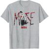 imageMarvel Daredevil Born Again Muse Distressed Bloody Logo TShirtHeather Grey