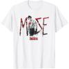 imageMarvel Daredevil Born Again Muse Distressed Bloody Logo TShirtWhite
