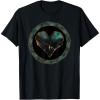 imageMarvel Iron Heart Metallic Heart Vintage Chest Emblem TShirtBlack