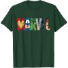 imageMarvel Logo Avengers Super Heroes TShirtDark Green