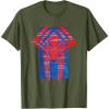 imageMarvel SpiderMan Across the SpiderVerse 2099 Symbol Icon TShirtOlive Green