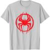imageMarvel SpiderMan Across the SpiderVerse Miles Symbol TShirtSilver Grey