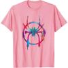 imageMarvel SpiderMan Into the SpiderVerse Rainbow Icon TShirtPink