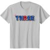 imageMarvel Super Heroes SpiderMan Numbers 3 Three 3rd Birthday TShirtSilver Grey