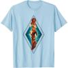 imageMarvel The Marvels Photon Captain Marvel Ms Marvel Diamond TShirtBaby Blue