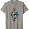 imageMarvel The Marvels Photon Captain Marvel Ms Marvel Diamond TShirtSlate Grey