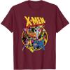 imageMarvel XMen Animated Series Retro 90s TShirtBurgundy
