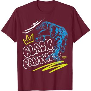 imageBlack Panther Street Style TShirtBurgundy