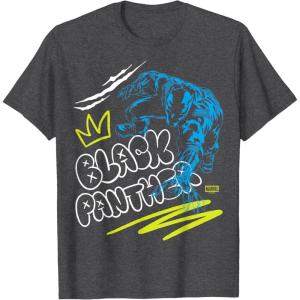 imageBlack Panther Street Style TShirtDark Heather Grey