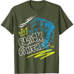 imageBlack Panther Street Style TShirtOlive Green