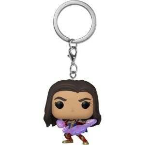 imageFunko POP Keychain The Marvels  Ms Marvel Novelty Keyring  Collectable Mini Figure  Stocking Filler  Gift Idea  Official Merchandise  Movies Fans  Backpack Decor