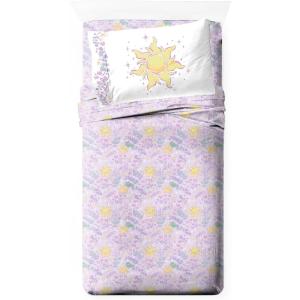 imageJay Franco Kids Sheet Set with Fitted Flat Sheets ampamp Pillow Cover  UltraSoft Bedding with Pillowcase for Room Decor White  Avengers 4 Piece QueenPurple  Disney Princess Rapunzel