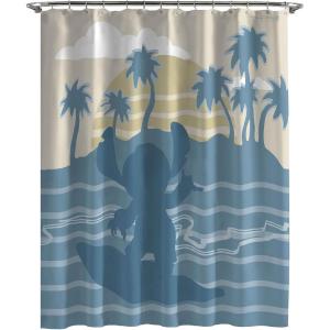 imageJay Franco Marvel Avengers Assembled Shower Curtain ampamp Easy Care Fabric Kids Bath Curtain Official Marvel ProductBlue  Stitch