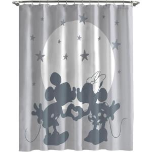 imageJay Franco Marvel Avengers Assembled Shower Curtain ampamp Easy Care Fabric Kids Bath Curtain Official Marvel ProductGray  Mickey  Minnie