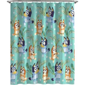 imageJay Franco Marvel Avengers Assembled Shower Curtain ampamp Easy Care Fabric Kids Bath Curtain Official Marvel ProductTeal  Bluey