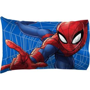 imageJay Franco Marvel Avengers Halo 2 Pack Pillowcase  DoubleSided Kids Super Soft Bedding Features Captain America Hulk Iron Man ampamp SpidermanBlue  Spiderman