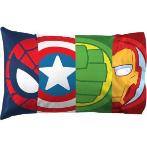 imageJay Franco Marvel Avengers Halo 2 Pack Pillowcase  DoubleSided Kids Super Soft Bedding Features Captain America Hulk Iron Man ampamp SpidermanMulti  Super Hero Adventures