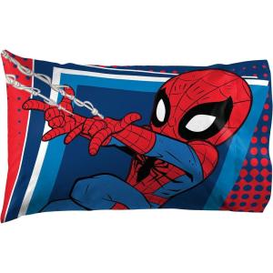 imageJay Franco Marvel Avengers Halo 2 Pack Pillowcase  DoubleSided Kids Super Soft Bedding Features Captain America Hulk Iron Man ampamp SpidermanRed  Spiderman