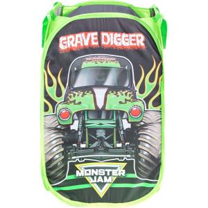 imageJay Franco Marvel Avengers Hulk Blast Pop Up Hamper  Mesh Laundry BasketBag with Durable Handles 22quot x 14quotMonster Jam  Grave Digger