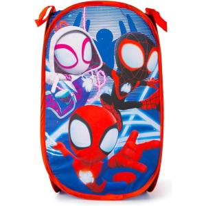 imageJay Franco Marvel Avengers Hulk Blast Pop Up Hamper  Mesh Laundry BasketBag with Durable Handles 22quot x 14quotMulti  Spidey and Friends