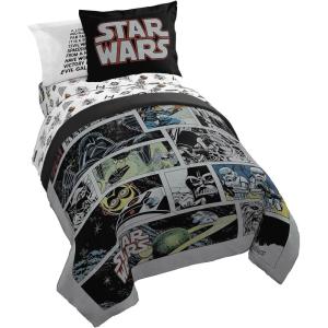 imageJay Franco Marvel Avengers Twin Size Comforter Set  5 Piece Bedding Includes Sheet Set ampamp Pillow Covers  Super Soft Cozy Bedding with Captain America Hulk Iron Man and ThorMulti  Star Wars 01