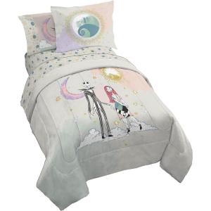 imageJay Franco Marvel Avengers Twin Size Comforter Set  5 Piece Bedding Includes Sheet Set ampamp Pillow Covers  Super Soft Cozy Bedding with Captain America Hulk Iron Man and ThorMulti  Nightmare Before Christmas