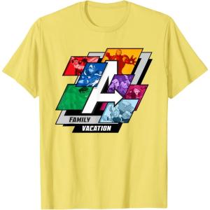 imageMarvel Avengers ALogo Family Vacation Trip Travel TShirtLemon Yellow