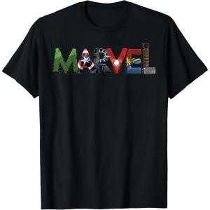 imageMarvel Avengers Character Text Portrait TShirtBlack