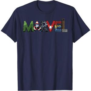 imageMarvel Avengers Character Text Portrait TShirtNavy Blue