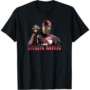 imageMarvel Avengers Endgame I am Iron Man TShirtBlack