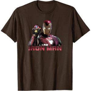 imageMarvel Avengers Endgame I am Iron Man TShirtBrown
