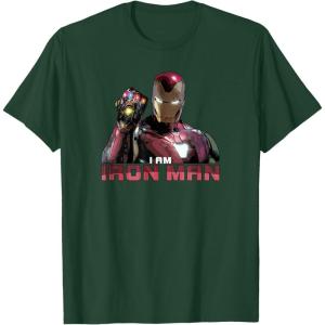 imageMarvel Avengers Endgame I am Iron Man TShirtDark Green