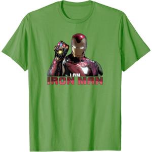 imageMarvel Avengers Endgame I am Iron Man TShirtGrass Green