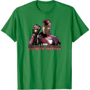 imageMarvel Avengers Endgame I am Iron Man TShirtKelly Green