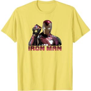 imageMarvel Avengers Endgame I am Iron Man TShirtLemon Yellow